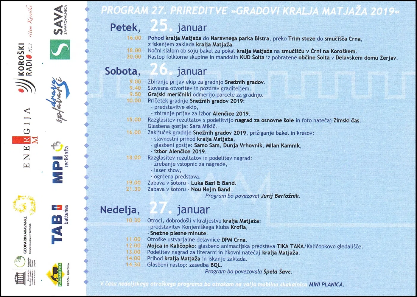 GRADOVI KRALJA MATJAŽA 2019